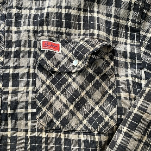 Vintage Buckeye Dickies Distressed Workerd Plaid Jacket With Pearl Snaps - Picture 3 of 8